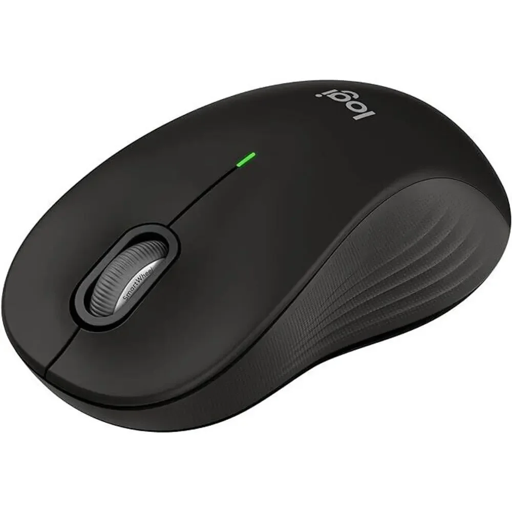 Logitech Signature 550L Wireless Mouse (Black) Bluetooth, USB - For Large Hands